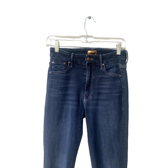 Mother Denim High Waisted Looker Skinny Size 26 In Coffee Tea Or Me Jeans - Picture 3 of 16